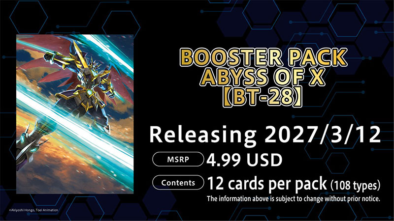 Kemasan booster BT-28 Abyss of X