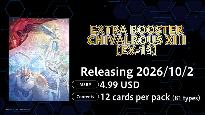 Digimon Ungkap Extra Booster EX-13 Chivalrous XIII dan EX-14 Malevolent VII