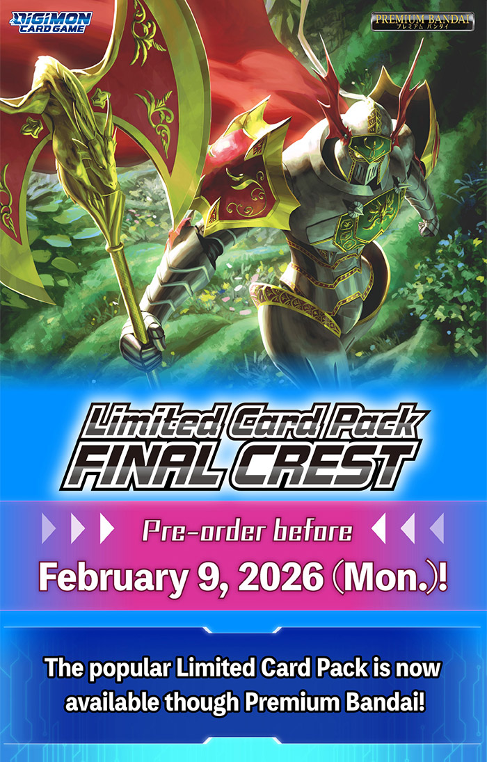 Digimon Rilis Limited Card Pack FINAL CREST (LM-08), Berisi Alt-Art Alphamon dan 6 Kartu Training Baru