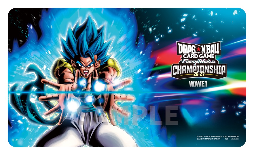 Playmat eksklusif Championship 26-27 Wave 1 Fusion World bergambar Gogeta