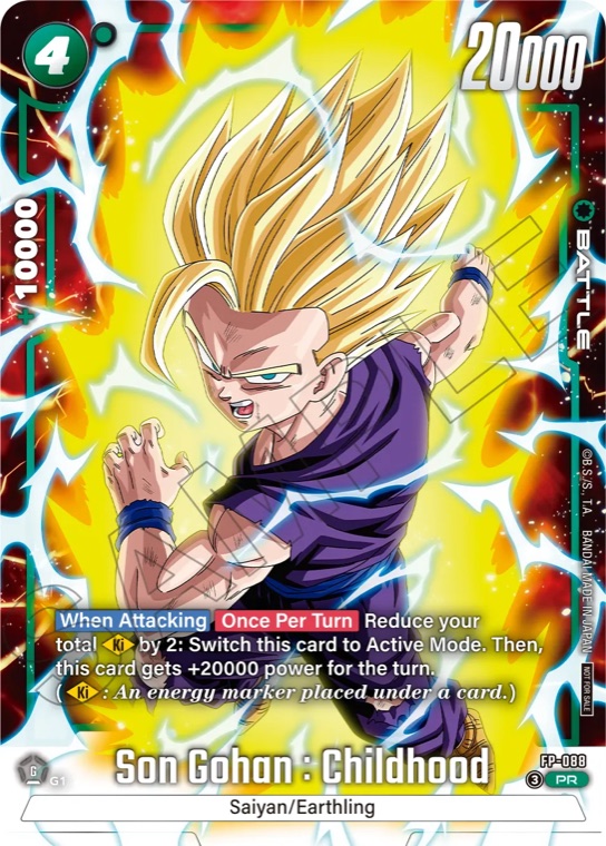 Kartu promo FP-088 Son Gohan: Childhood
