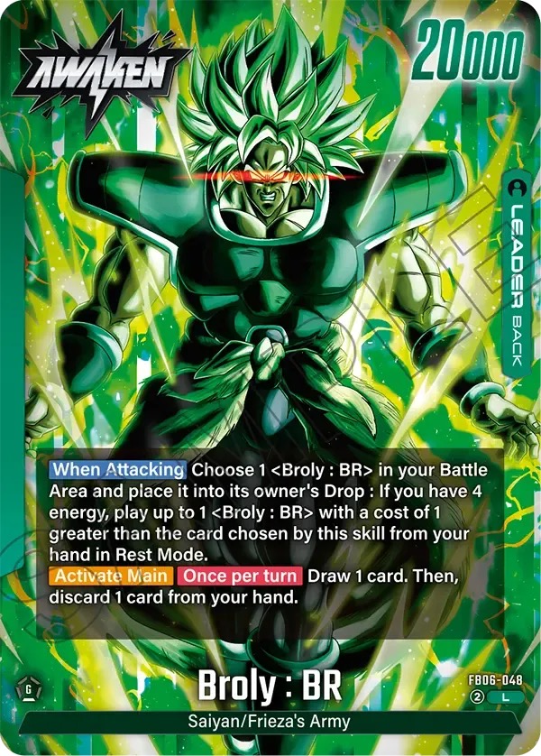 Kartu Leader FB06-048 Broly : BR