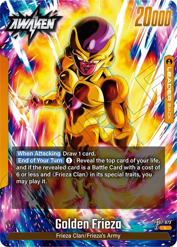 Kartu Leader FB07-073 Frieza / Golden Frieza