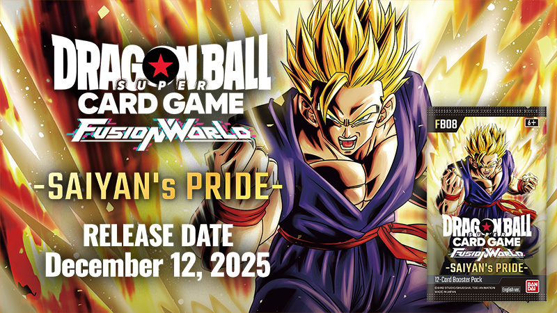 Banner resmi Booster Pack FB08 Saiyan's Pride Fusion World