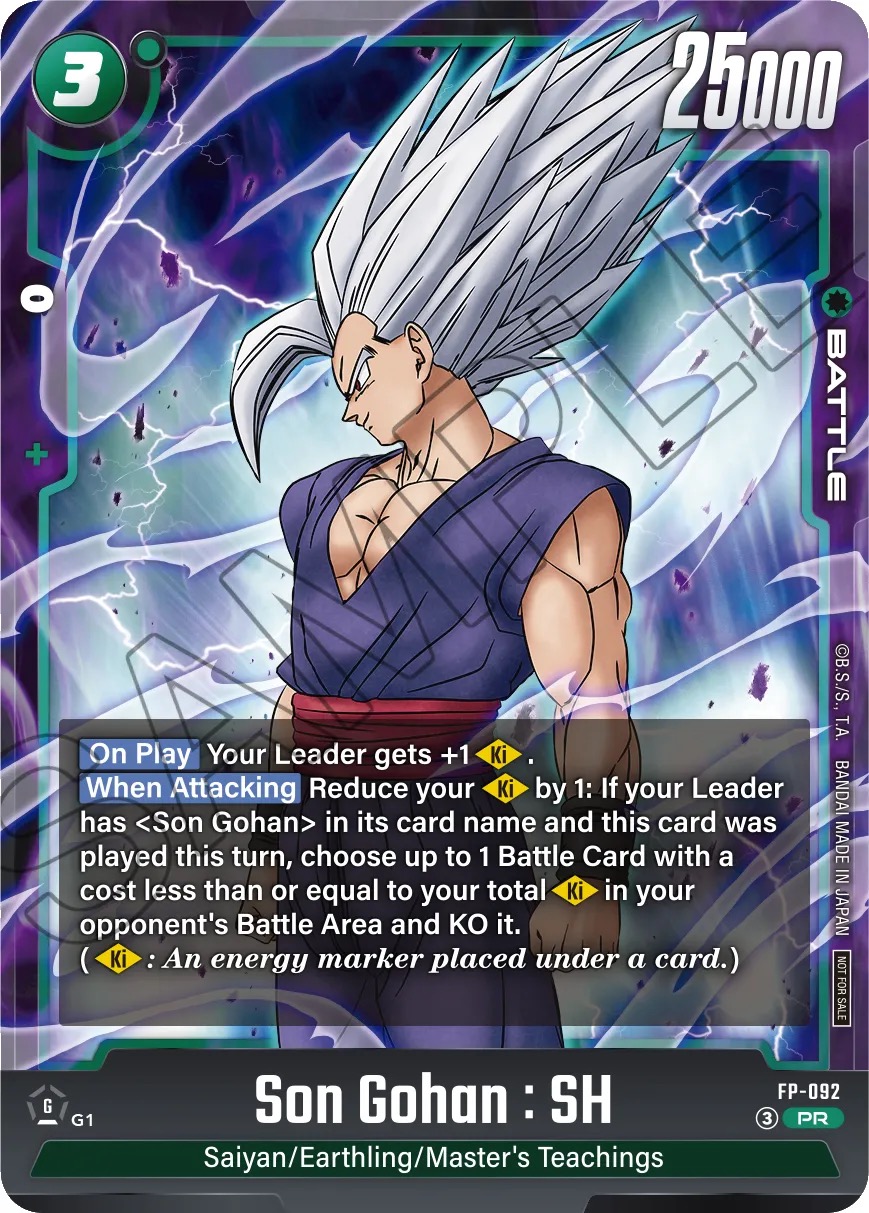 Kartu promo partisipasi Son Gohan FP-092 Ultimate Battle 2026 Vol. 3