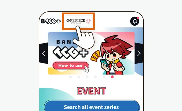 Panduan registrasi NARUTO TCG Updates Channel di aplikasi BANDAI TCG+