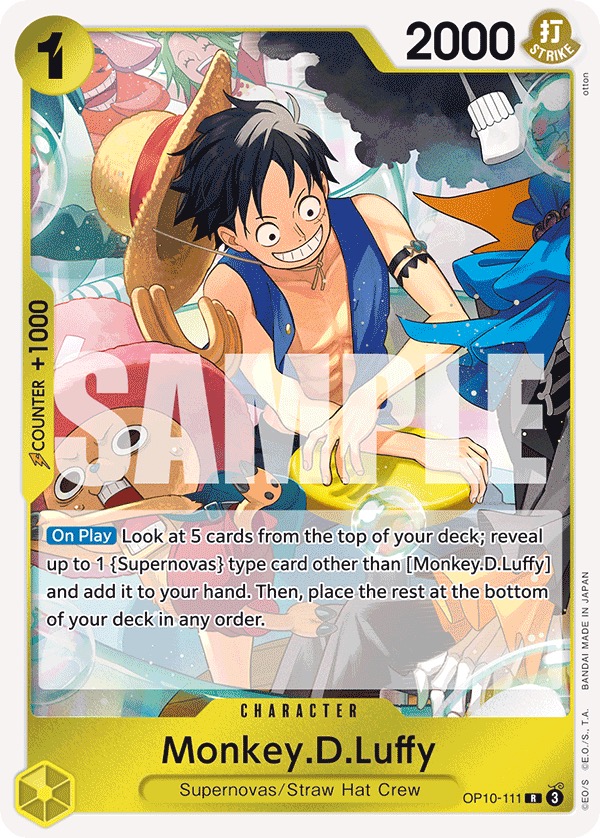 Kartu promo OP10-111 Monkey.D.Luffy