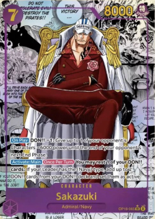 Salah satu kartu Manga Rare dari OP-16 dengan ilustrasi panel manga asli