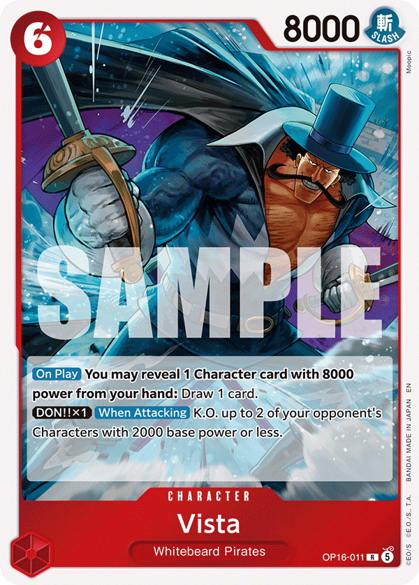 Kartu Vista OP16-011 dari One Piece Card Game