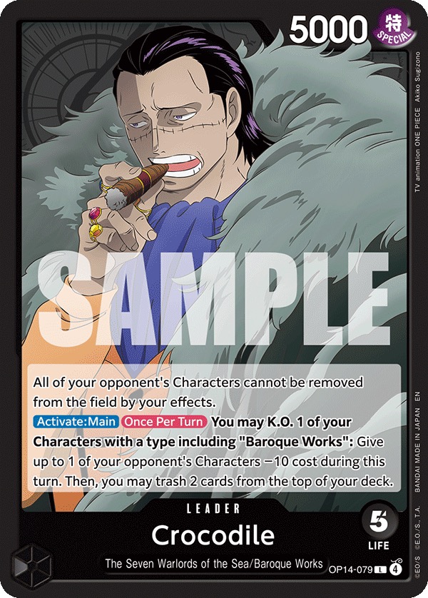 Kartu Leader Black Crocodile OP14-079