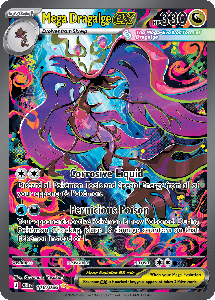 Special Illustration Rare Mega Dragalge ex dari Chaos Rising