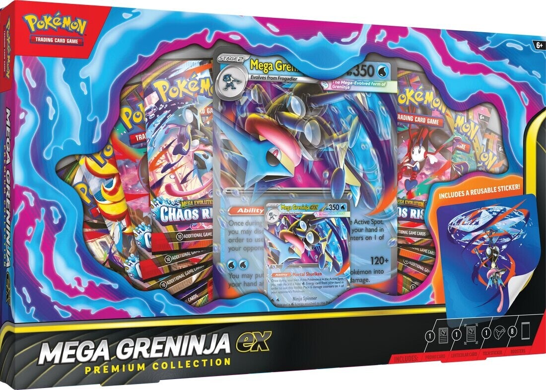 Mega Greninja ex Premium Collection Rilis 3 Juli, Bawa Promo Lenticular Eksklusif