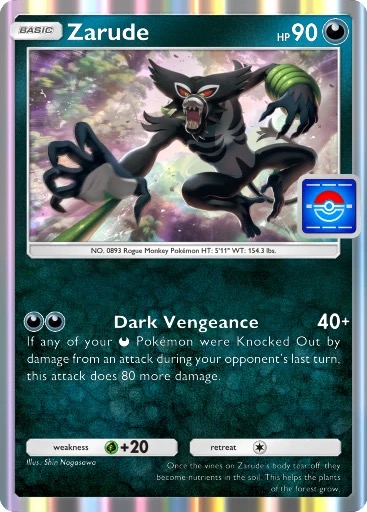 Kartu Zarude alt art Promo Pack B Vol. 8