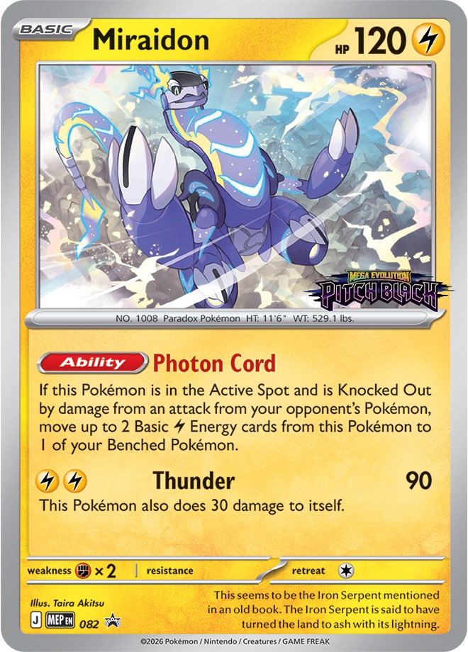 Kartu promo Miraidon dari Pitch Black Build and Battle Box