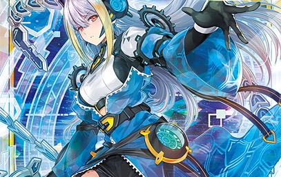 Artwork kartu Dimension Linker dari Rush Duel