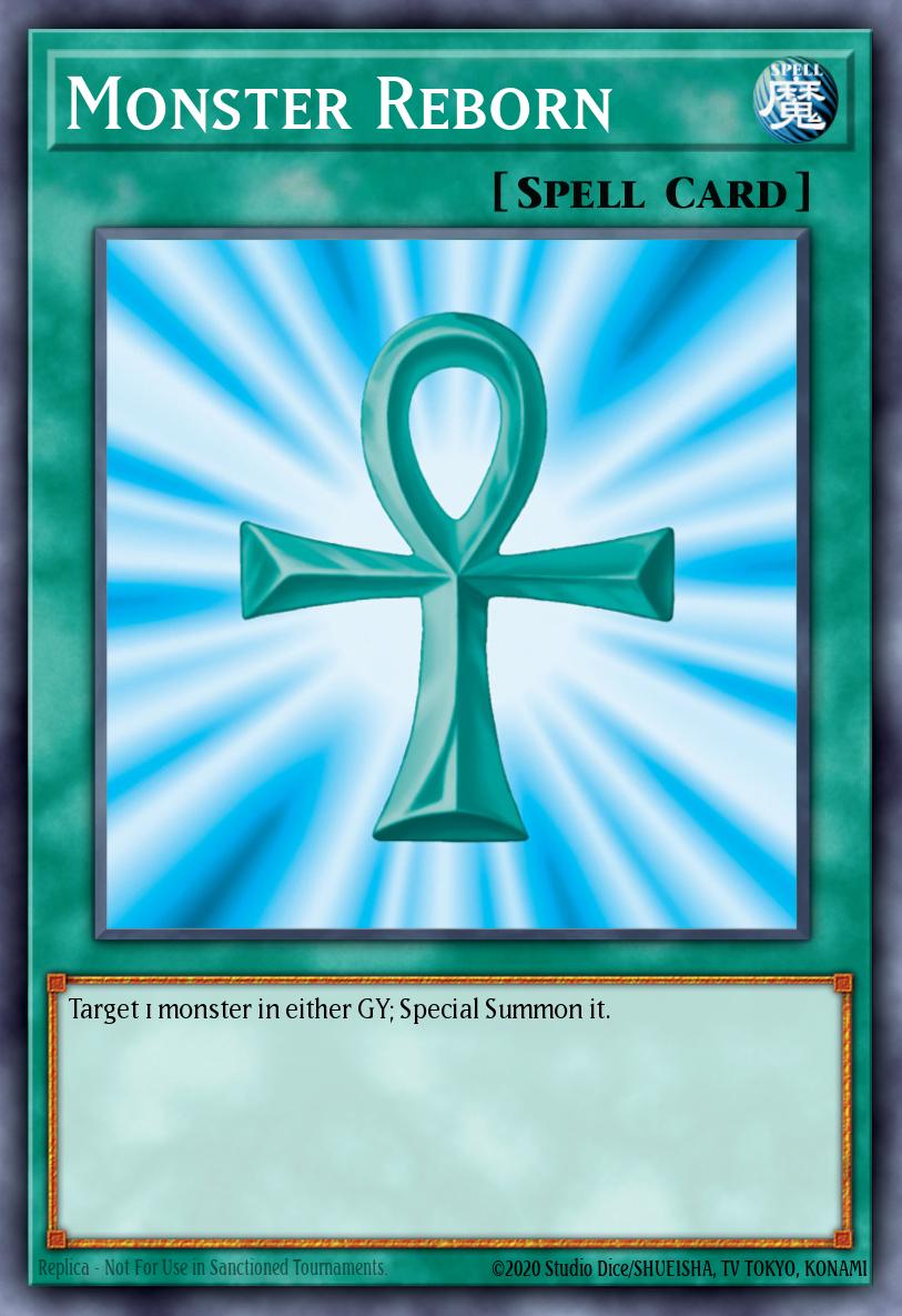 Kartu Spell klasik Monster Reborn yang dicetak ulang di Essential Selection 02