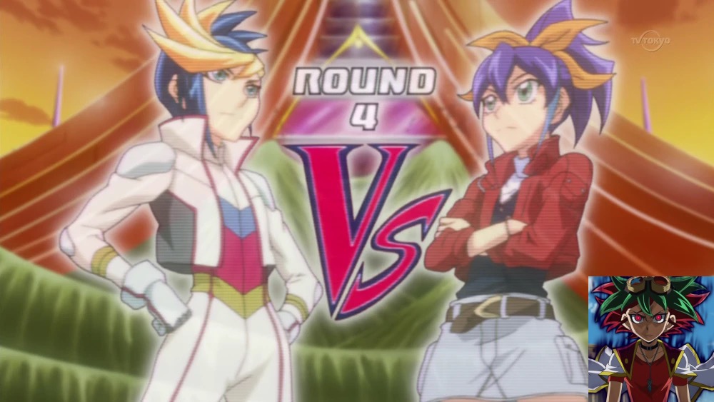 Ilustrasi duel bertema Arc-V untuk produk Legendary Arc-V Decks