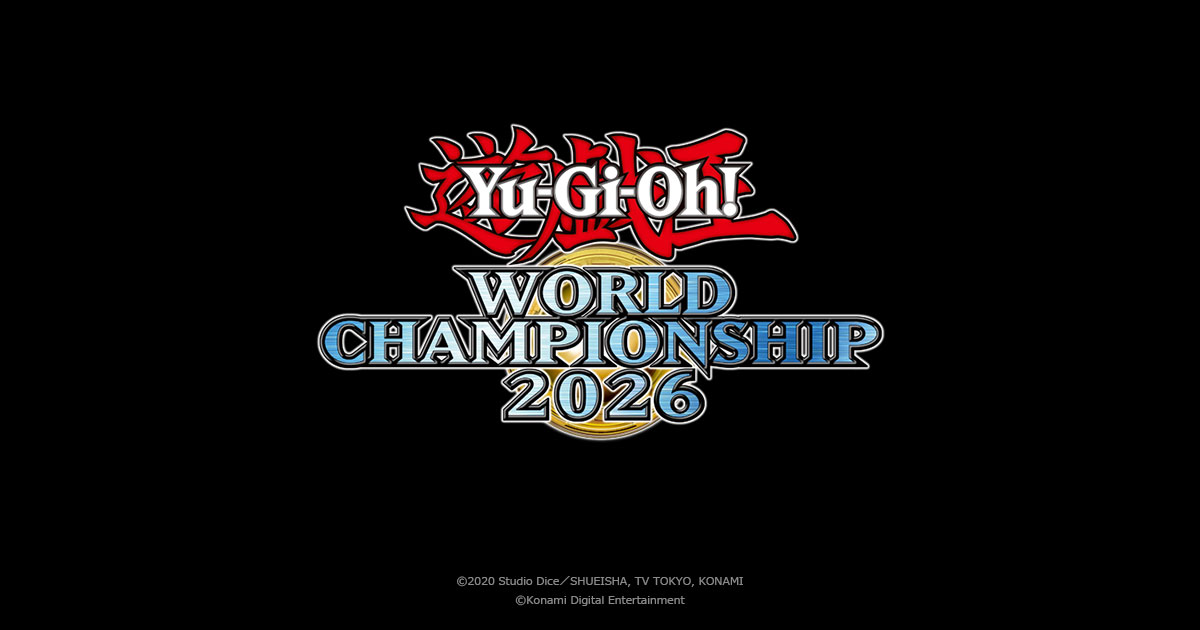 Banner promosi resmi Yu-Gi-Oh! World Championship 2026 yang digelar di Tokyo, Jepang